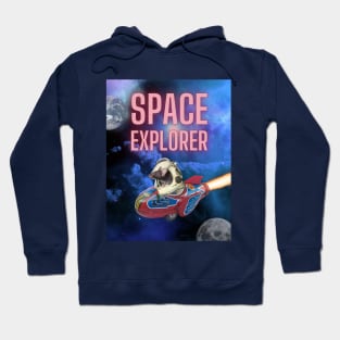 Space Explorer - Cute Mouse traveling in space Hoodie